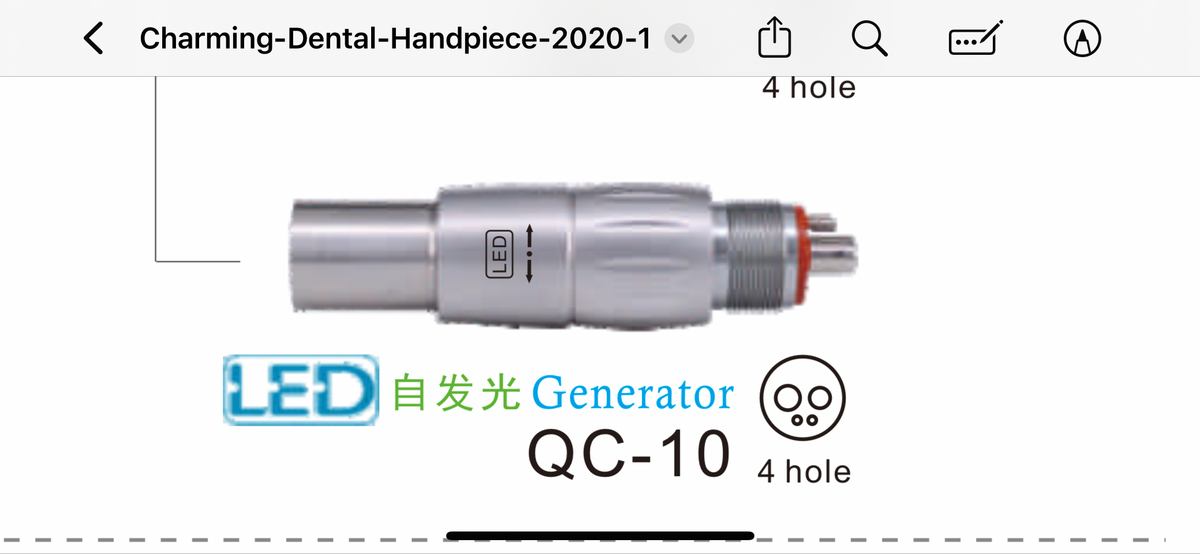 NSK LED 4 Hole E-Generator Coupling