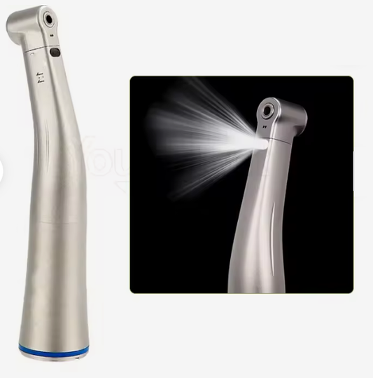 Blue Ring 1:1 Fiber Optic Internal Water Contra Angle Electric Motor Handpiece